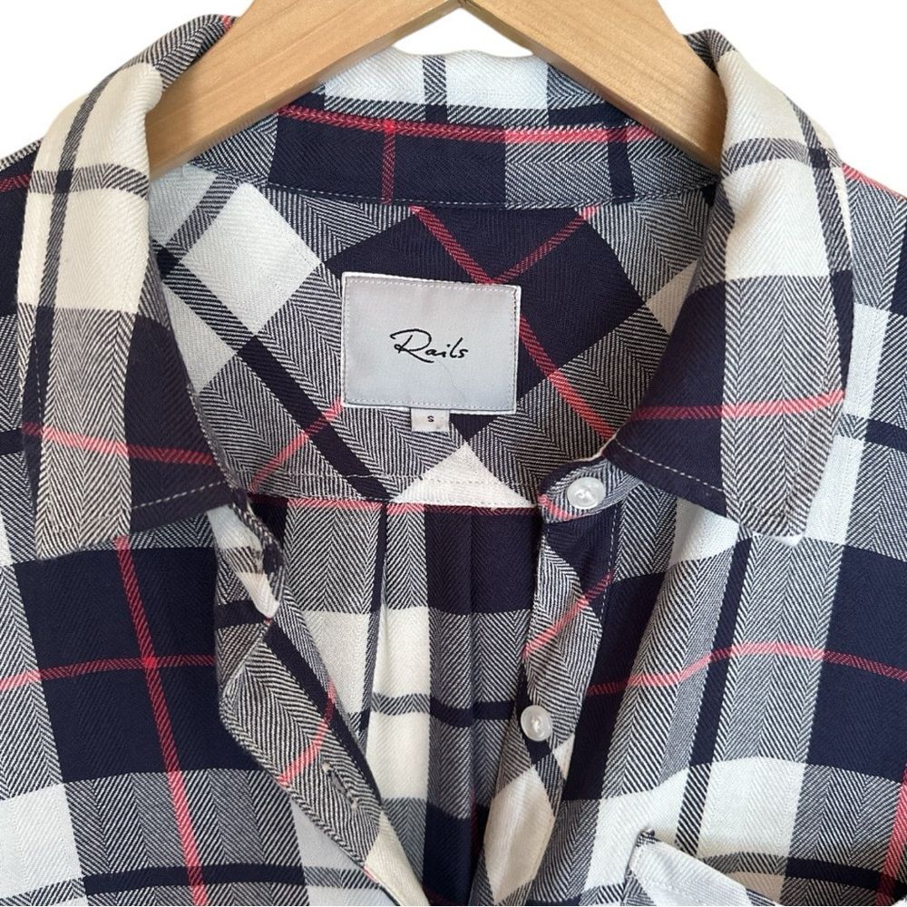 Rails Hunter Button Down Long Sleeve Flannel Plai… - image 3